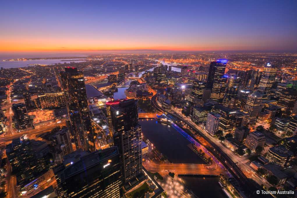 view from Eureka Tower